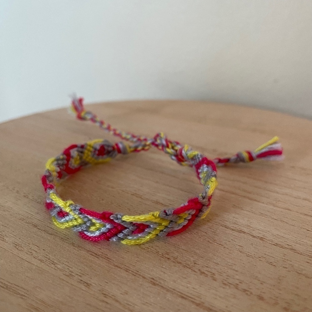 Gray Neon Woven Bracelet